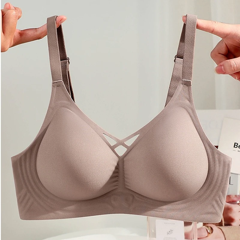 Seamless Underwear For Women With Small Breasts, Push-up, Comfortable, Thin, Non-empty Cup, Soft Support, No Rims, Fixed Cup Bra