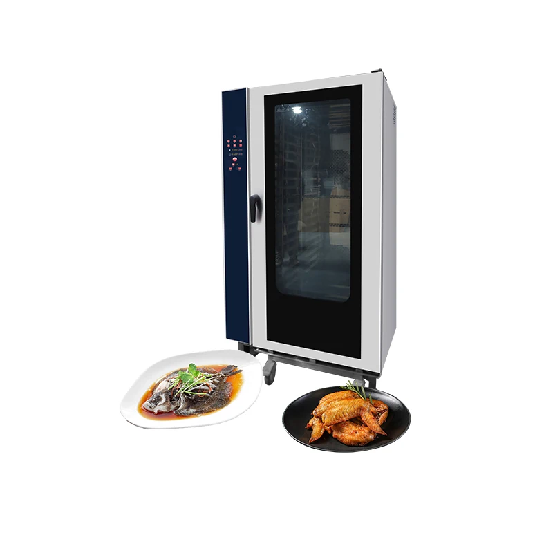 【2026】Horno de vapor combinado compatible con WiFi con gestión de menú conectado en la nube Vaporizador combinado Energy Star con 360 °   Distribución de vapor