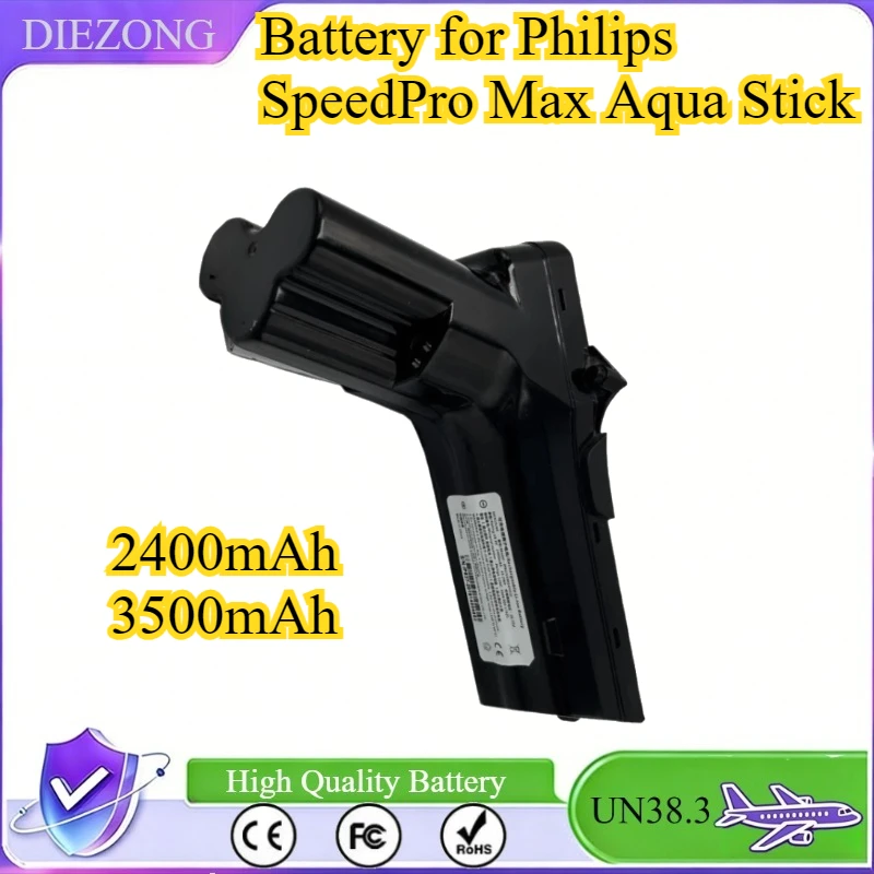 Battery IP822 IBD034GA 1BD0346A 6.27.40.08-0 300000517631 6.27.40.10-0  for Philips SpeedPro Max Aqua Stick 2400mAh/3500mAh