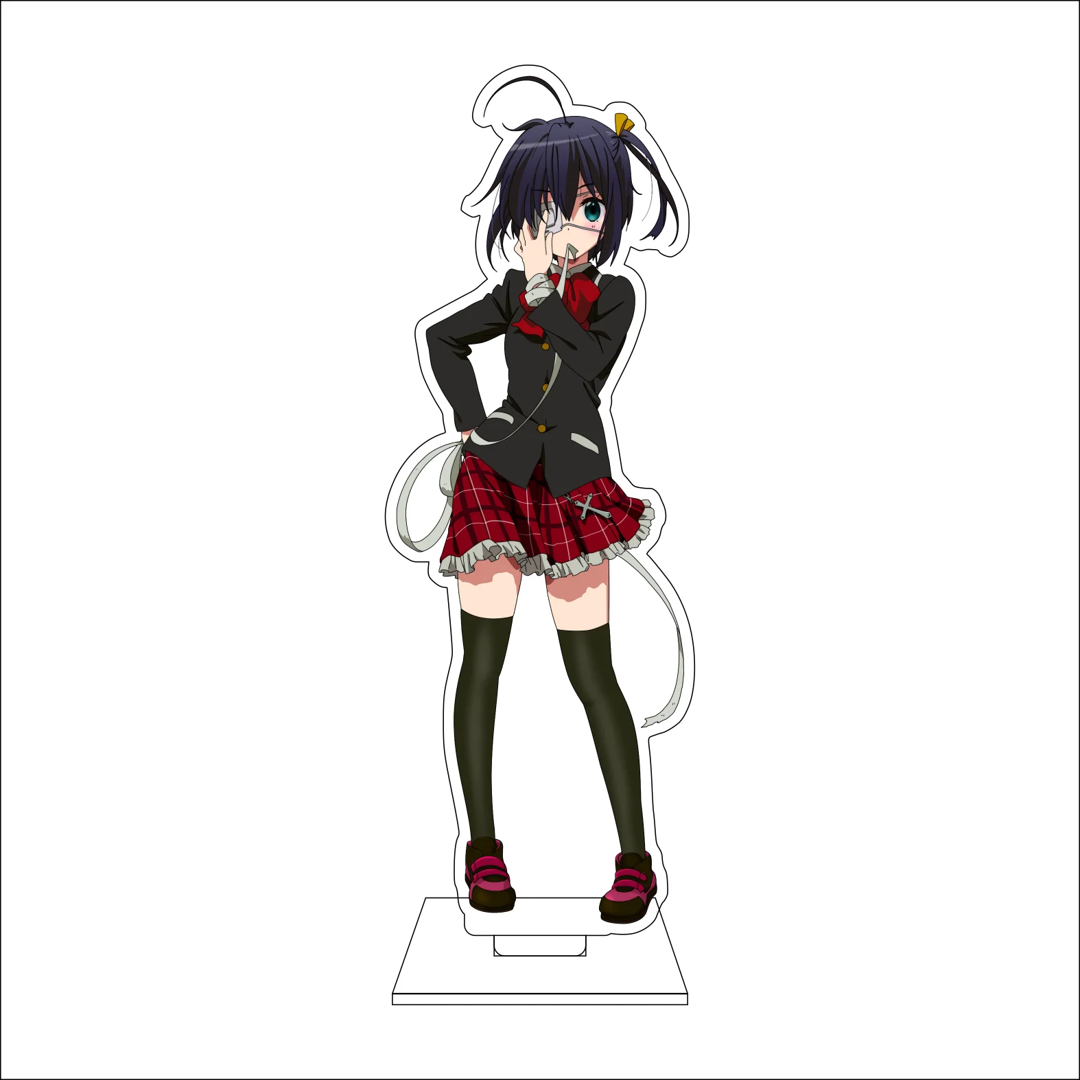 16CM Anime Togashi Yuuta Nibutani Shinka Dekomori Sanae Shichimiya Satone Takanashi Rikka Cosplay Acrylic Figure Stand Gifts view 5