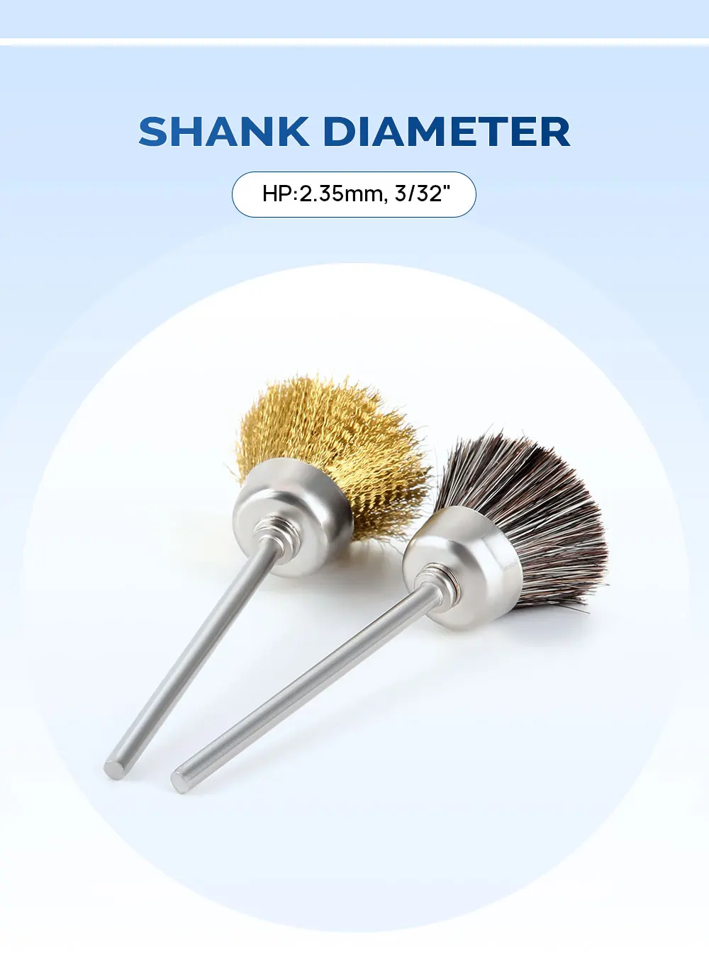 18 Stück/Box AZDENT Dental-Polierbürsten-Set HP2.35mm Komposit-Porzellan-Schleifer Polierer Zahnarzt Zahnmedizin Laborwerkzeug – Detail 4