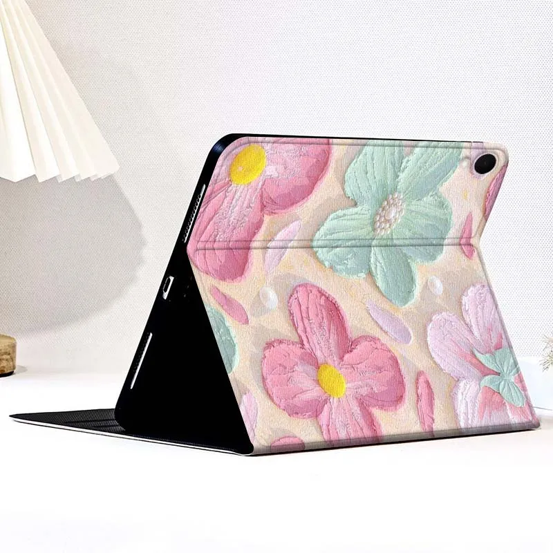 Oil Painting Flower Design Tablet Case For Samsung Galaxy Tab A A7 A8 A9 A11 S6 S11 Lite Plus 10.1 10.4 10.5 Inch 2022 2025