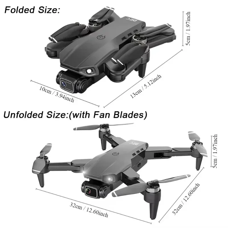 NEW L900 GPS Drone with Dual Cameras, Brushless Motor, Optical Flow Positioning, Foldable, HD Aerial Photography，Christmas Gifts