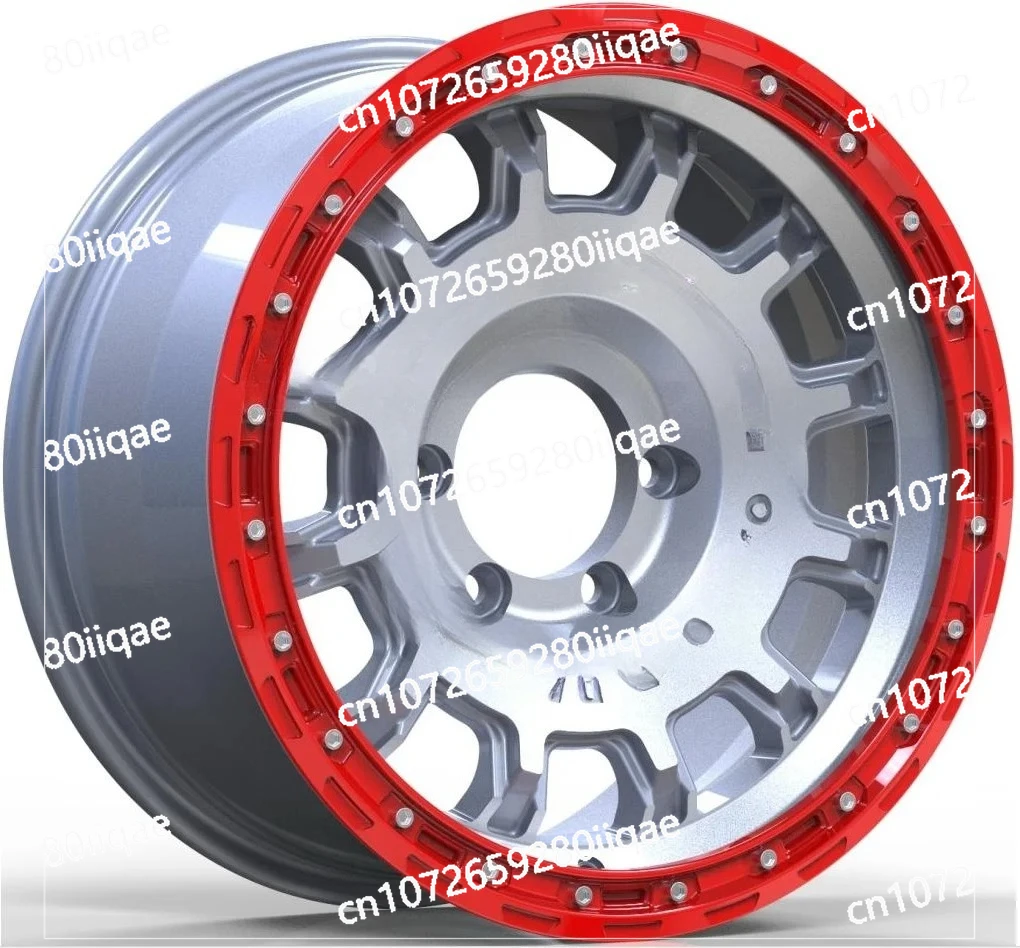 

For 17x9 Offroad Wheels Black and Red Wheels 5x127 5x150 6x114.3 6x139.7