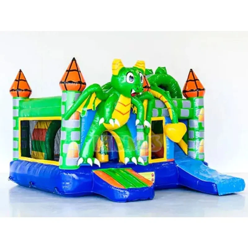 Amusement Park Combo Dragon Jumper Inflatable Jumping Castle Bouncy Castle Bouncer Bounce House with Slide