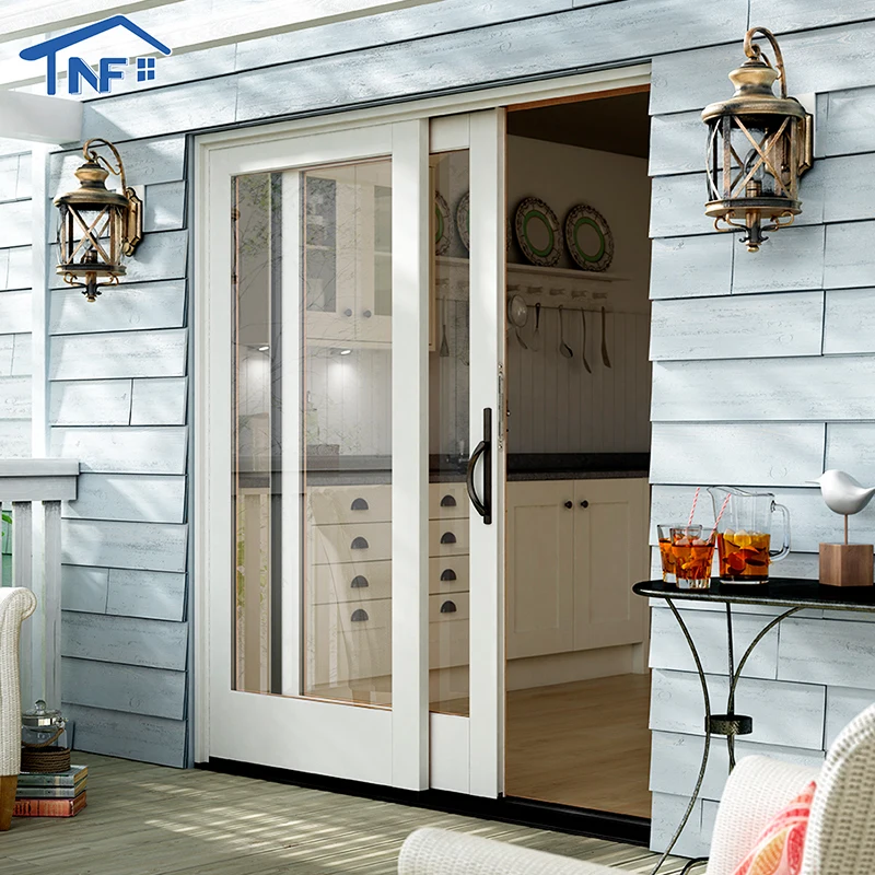Aluminum Double Glazed Sliding Patio Door Thermal Break Aluminium Glass Sliding Doors for Living Room Garden Villa