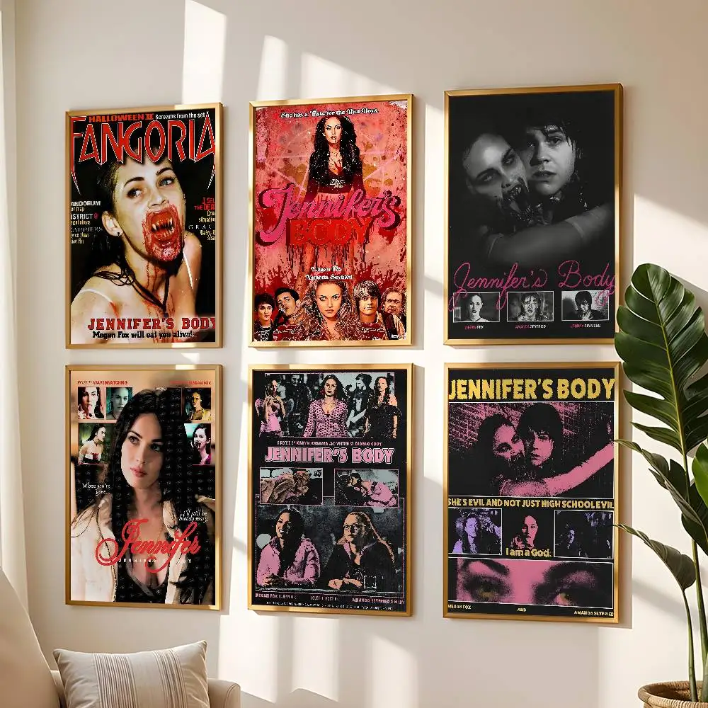 Pop Movie Jennifer Body Poster High Quality Print Waterproof Wall Art Sticker For Bar Living Room Decor Gift