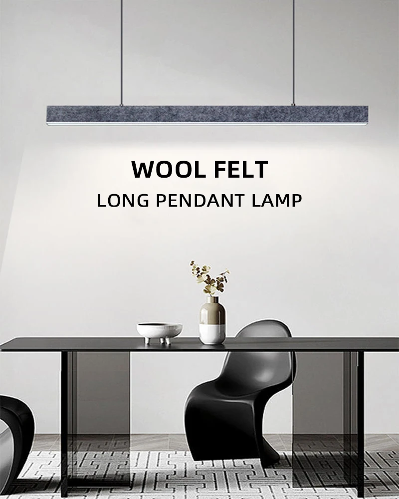 Wool Felt Pendant Lamp Modern Minimalist Restaurant Bar Dining Hall Multiple Colour Wool Fabric Decorative Ceiling Light