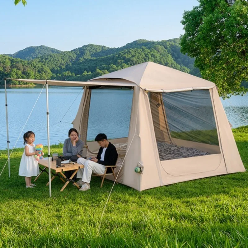 Auto Inflatable Tents Thick Warm Shelter Outdoor Heavy Rain Resist Tent Camping Oxford Fabric Portable Collapsible Outdoor Gear
