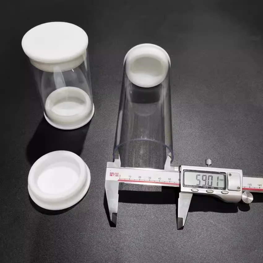 1 قطعة أنبوب الكمبيوتر واضح أنبوب صلب مستدير أنبوب التعبئة والتغليف أنبوب تخزين 39.37 بوصة مع أغطية 2 مللي متر سمك