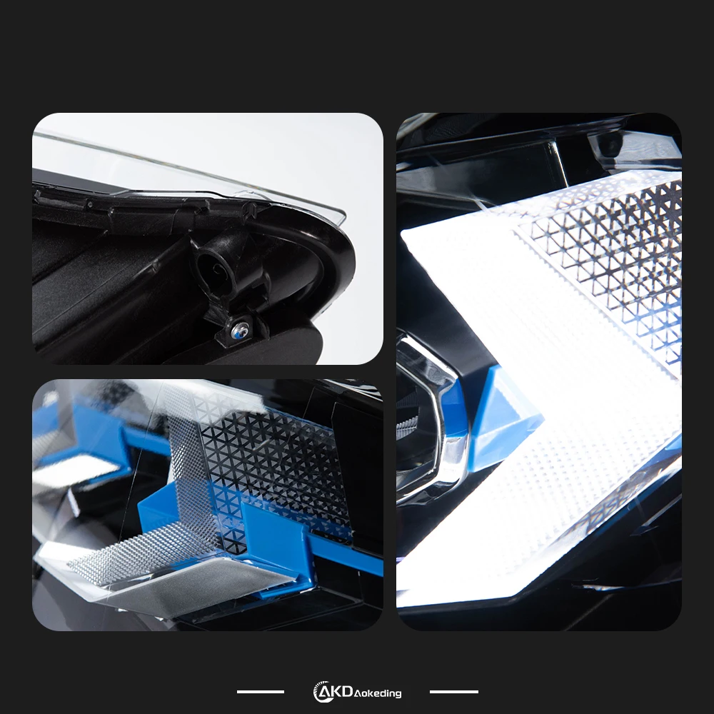 AKD Head Lamp for BMW X1 F48 F49 LED Headlight 2016-2019 Headlights X1 F48 DRL Turn Signal High Beam Angel Eye Projector Lens