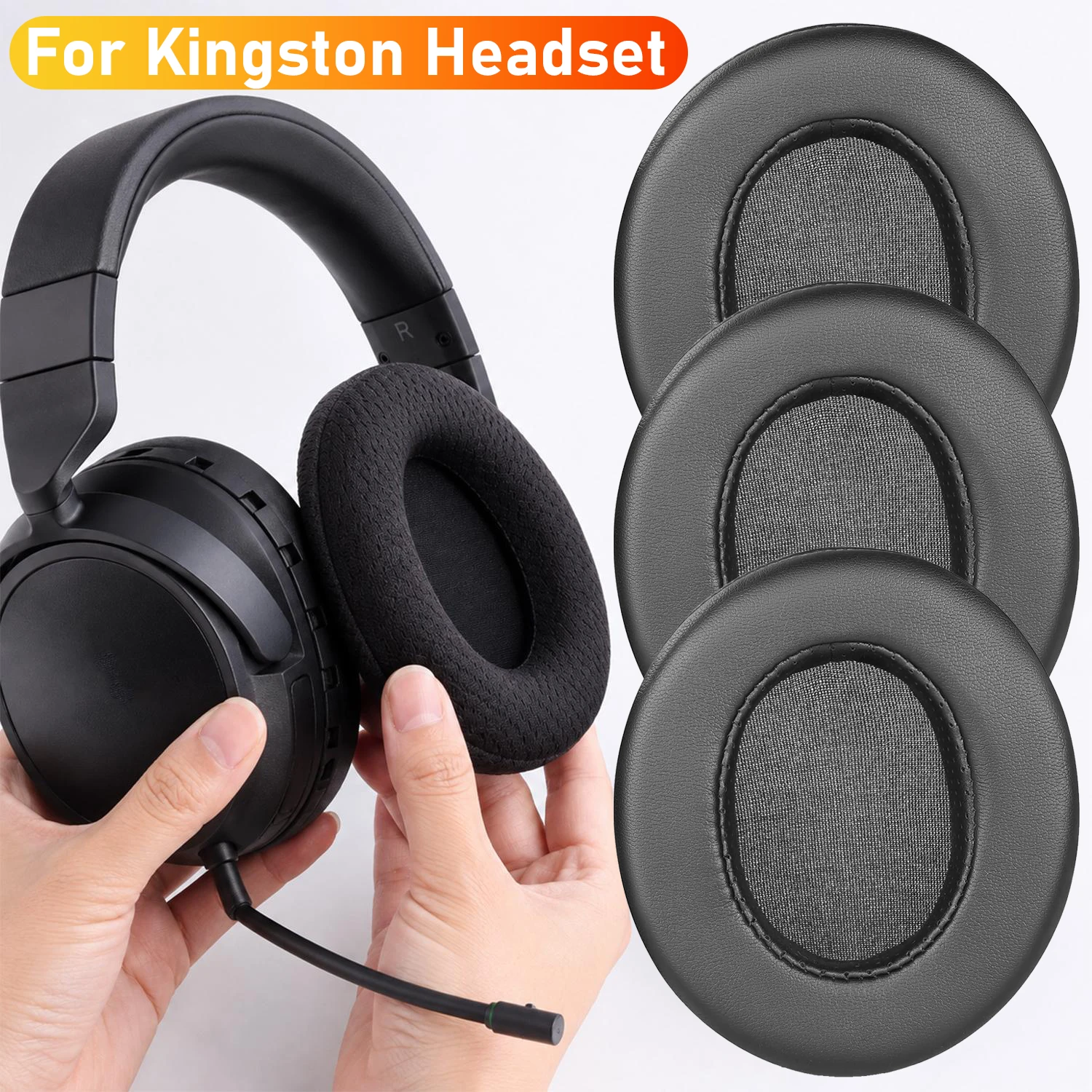 Dustproof Sponge Ear Pads Replacement Cushions Headphone Soft Protective Sleeve For Kingston Earphone Headset Sponge Cover