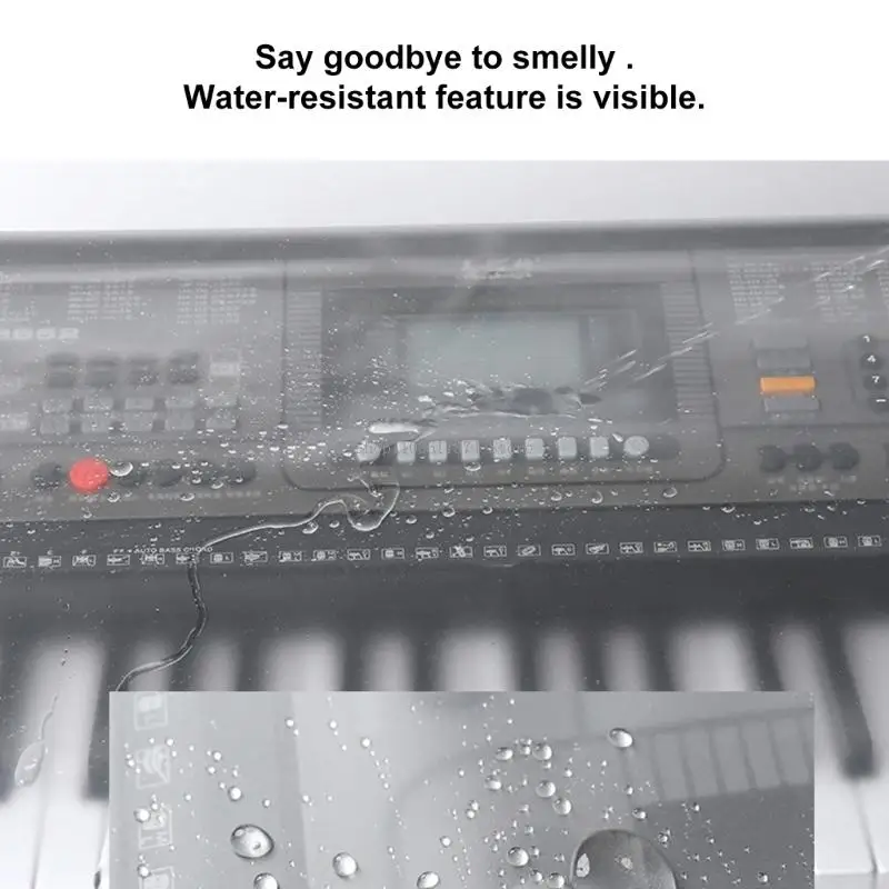  Piano Keyboard Cover, Transparent PVC Dust Cover for Daily Instrument Storage in Classrooms, Studios, and Home Use