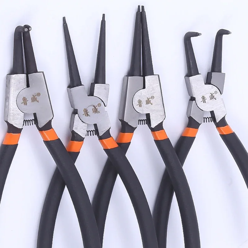 1pcs 7 inch Snap Ring Pliers Set Internal/External Circlip install uninstall Kits Snap Rings Puller Hand Circlip Plier