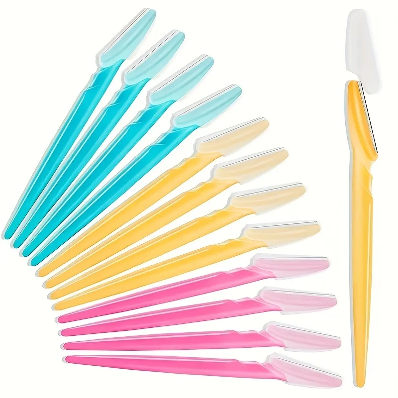 Mix Farbe Augenbraue Rasierer Frauen Gesicht Und Körper Sicher Trimmer Haar Rasierer Augenbraue Entferner Mit Abdeckung Kleine Make-Up-Tools Set