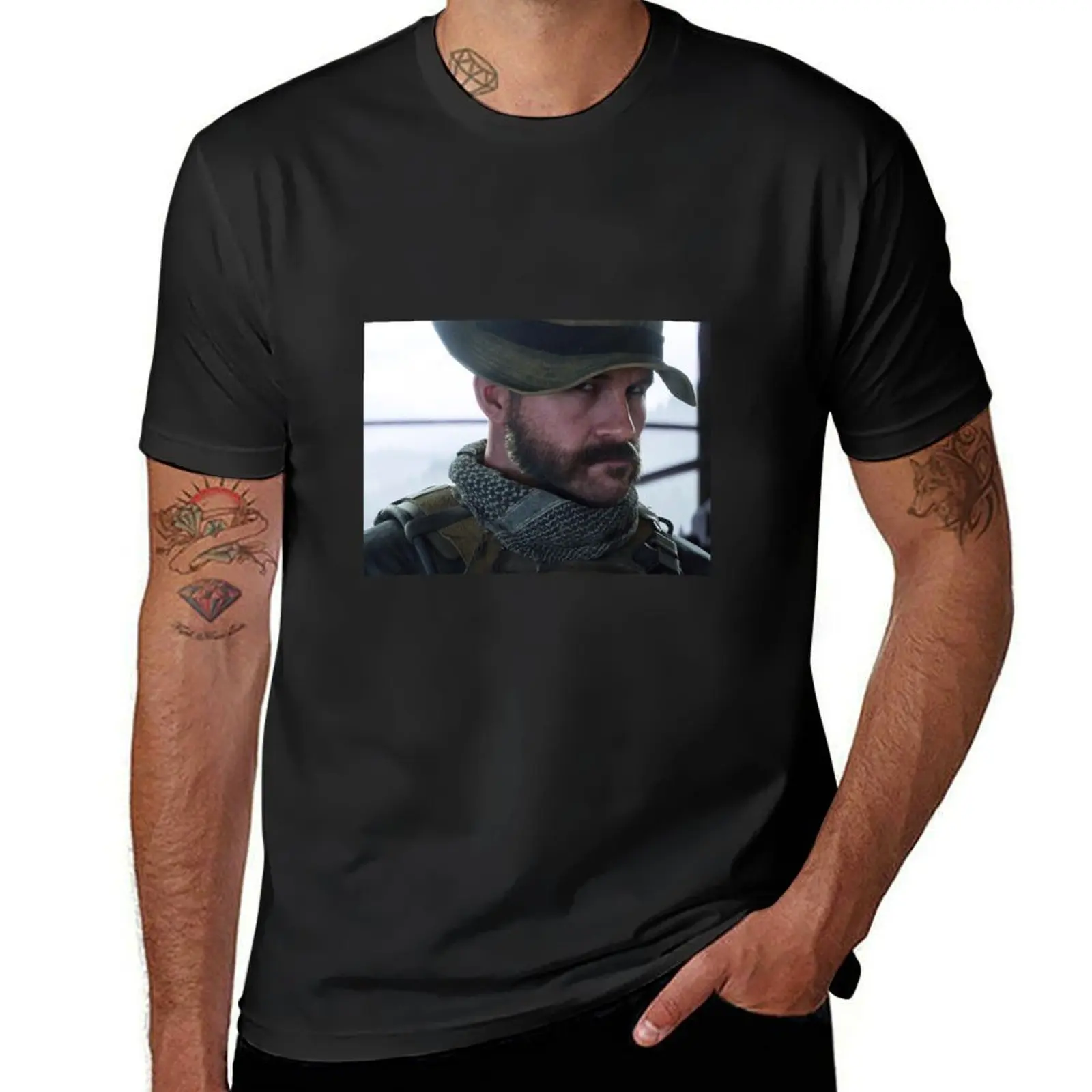 

Captain John Price T-Shirt animal prinfor boys quick-drying Short sleeve tee tops T-shirts for men cotton