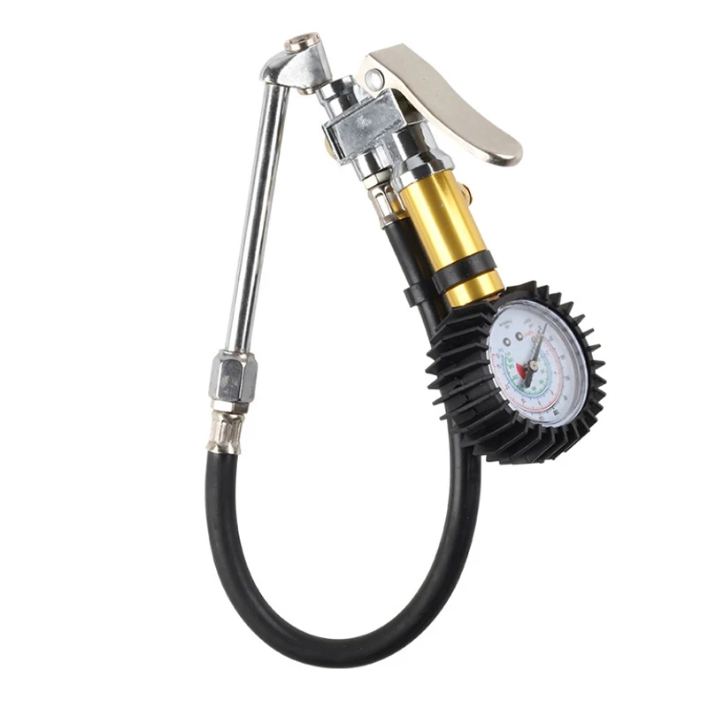 

Inflator Tire Inflator Gauge Pump 12 Self Clamping Tire Inflator With Air Pressure Gauge And Quick Air Connector