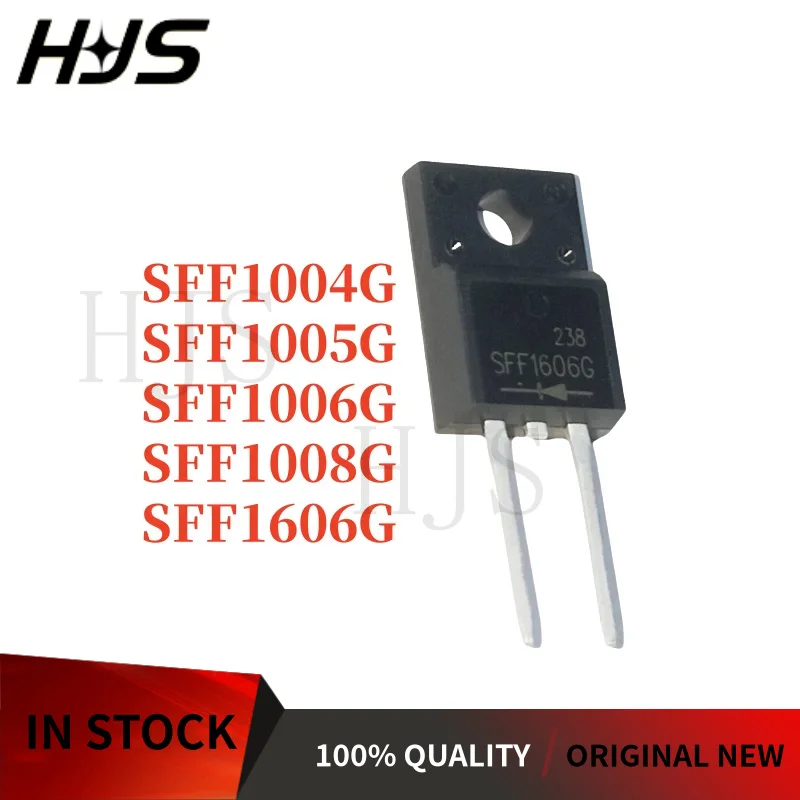 10PCS 1005 NEW SFF1004G SFF1005G SFF1006G SFF1008G SFF1606G SFF1004 SFF1005 SFF1006 SFF1008 SFF1606 TO-220F Fast Recovery Diode