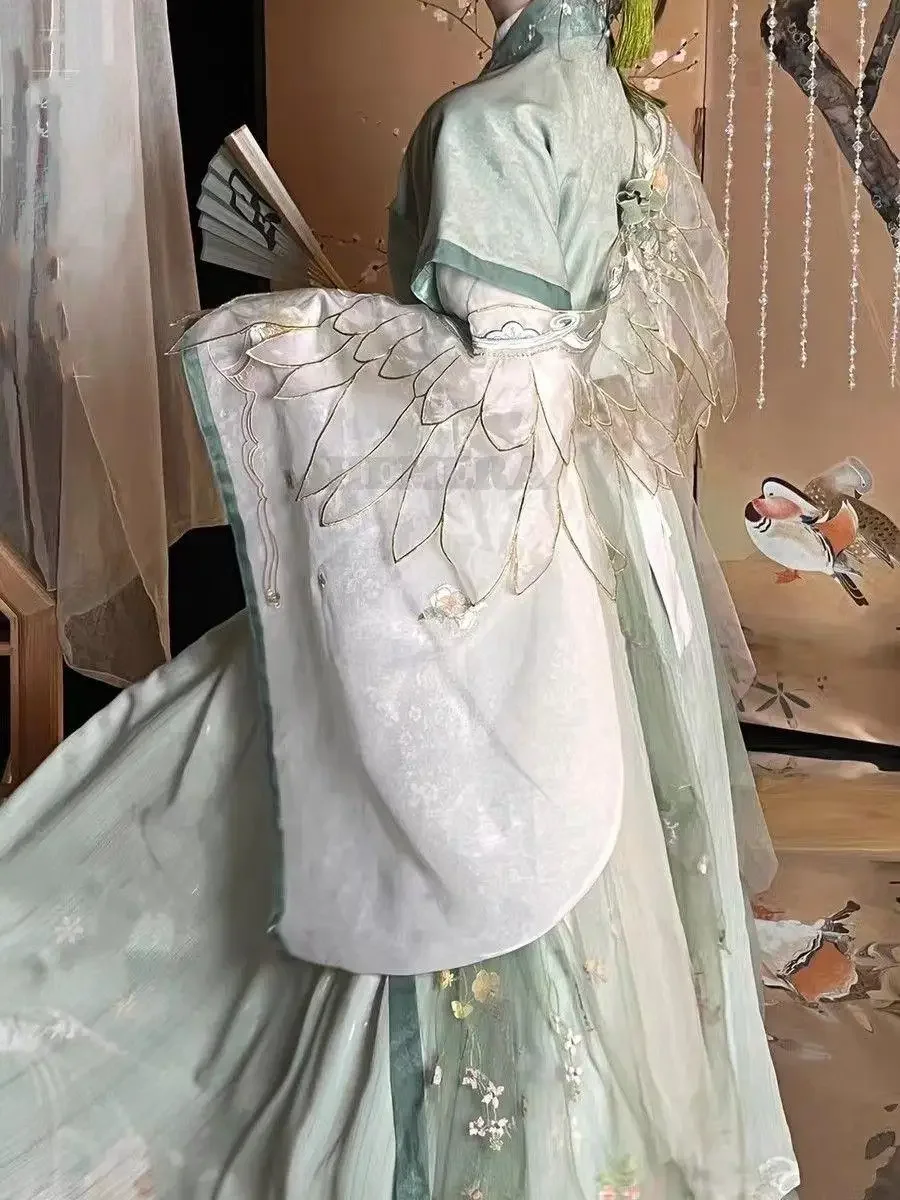 CosplayTGCF Tian Guan Ci Fu Xie Lian Hua Cheng Feng Shi Shi Qing Xuan disfraz de Cosplay verde Cos vestido Hanfu fiesta de rol conjunto completo