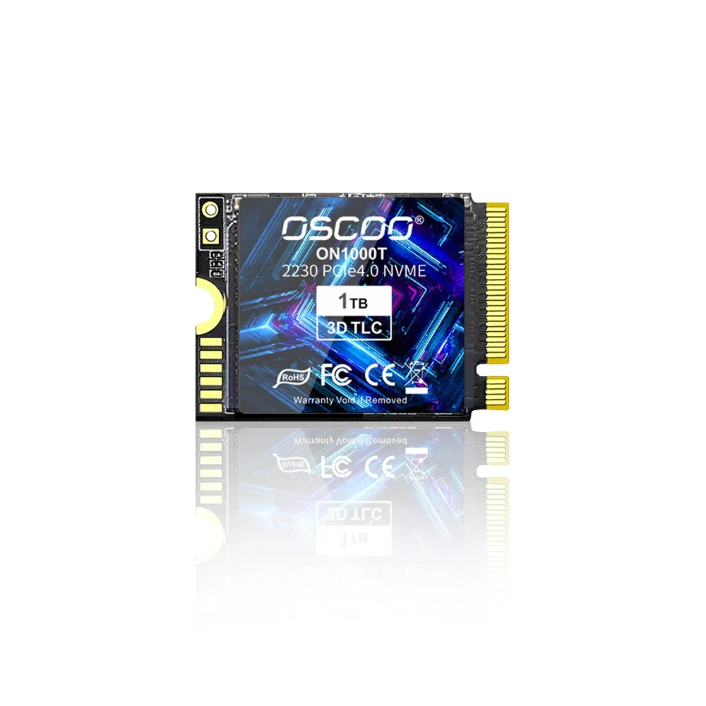 محرك أقراص صلب داخلي OSCOO ، M.2 NVMe ، PCIe ، Gen4.0 x 4 ، SSD ، 1.2 GB ، 1 ، متوافق مع سطح البخار ، ثلاثي الأبعاد ، TLC ، فلاش nd SSD