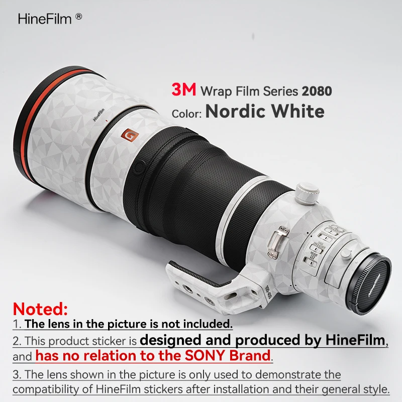 Hinefilm Skin für Sony FE100-400 F4.5 GM Objektiv-Aufkleber für Sony FE 100-400mm F4.5 GM OSS Objektiv-Aufkleberfolie 100 400 Objektiv – Detail 15