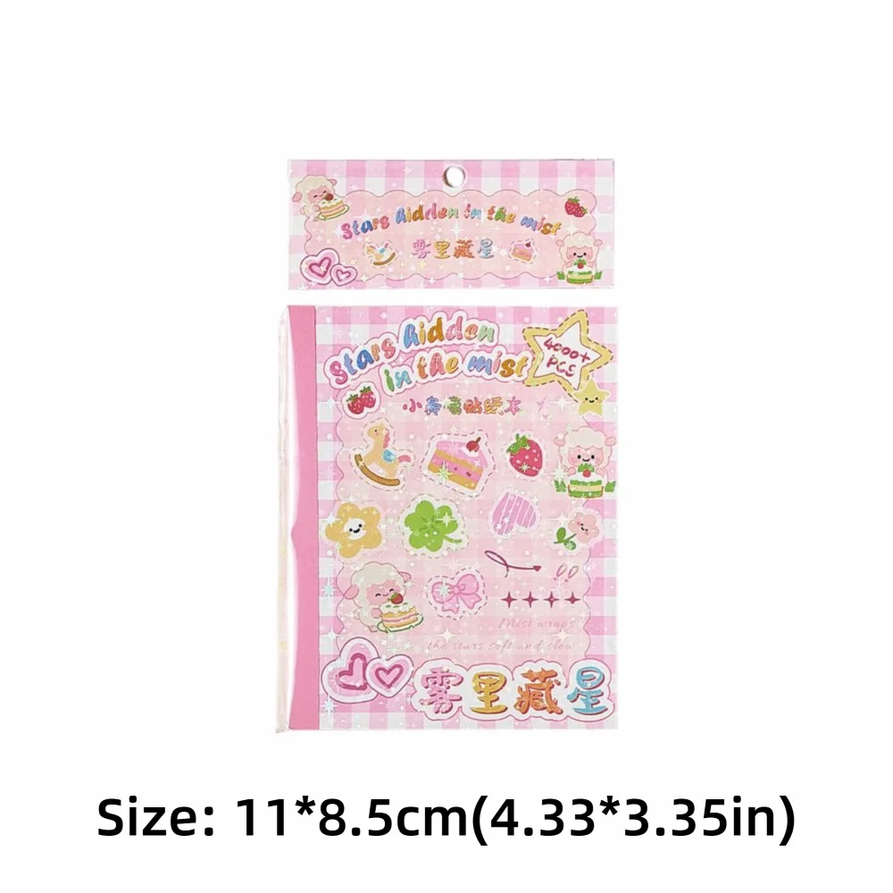 Cute Mini Nail Sticker Book Soft Embossed Diary Stickers Cartoon Self Adhesive Cup Stickers Children view 6