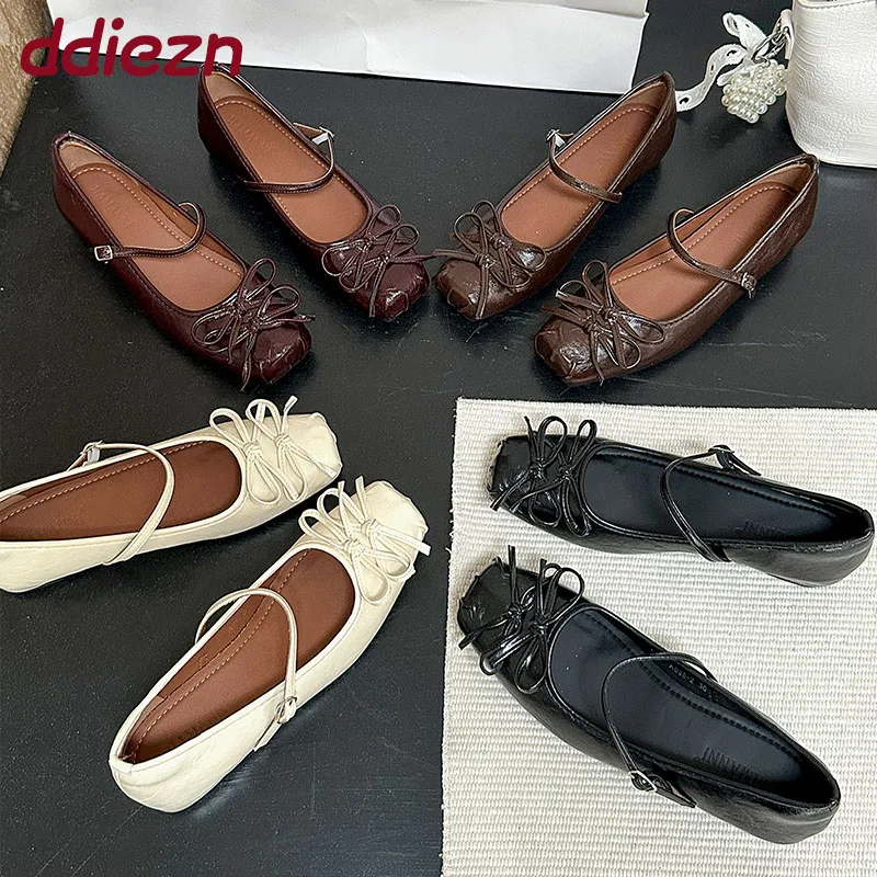 فراشة عقدة الأحذية النساء ماري جينس لوليتا أحذية الإناث الارتفاع زيادة موضة مشبك حزام السيدات الشقق مع الأحذية #1