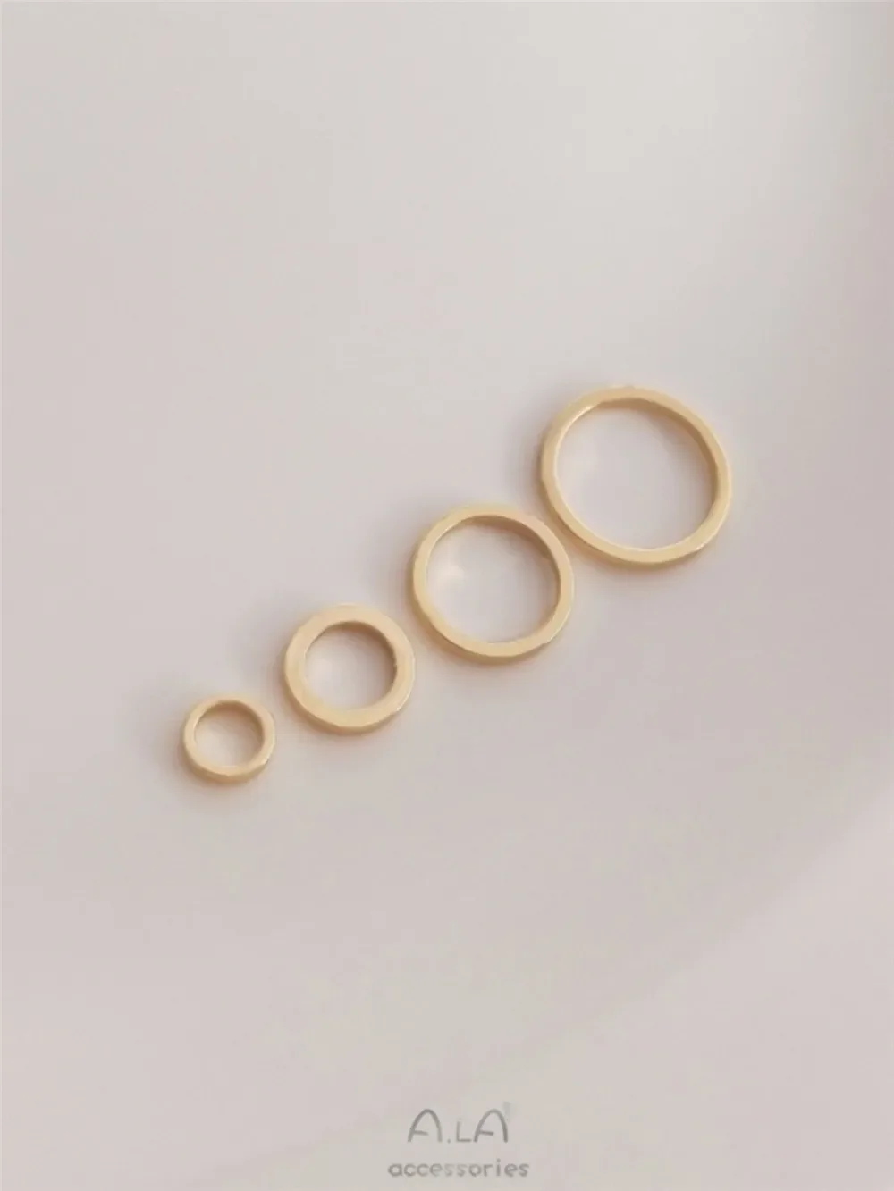 

14K Gold Wrapped Closed Loop DIY Accessories Handcrafted Circular Bracelets Necklaces Earrings Jewelry Hanging Ring Materials