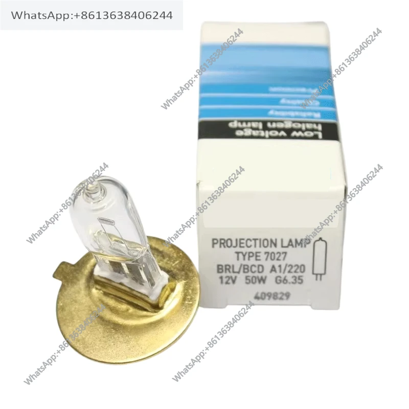 

Лампа для щелевой лампы-микроскопа Chongqing Shangbang LS-3/LS4/LS5/LS6/7, 64610 7027, 12В 50Вт