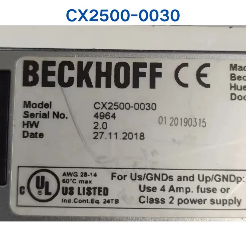 Teste de segunda mão OK BECHOFF Modular, CX2500-0030