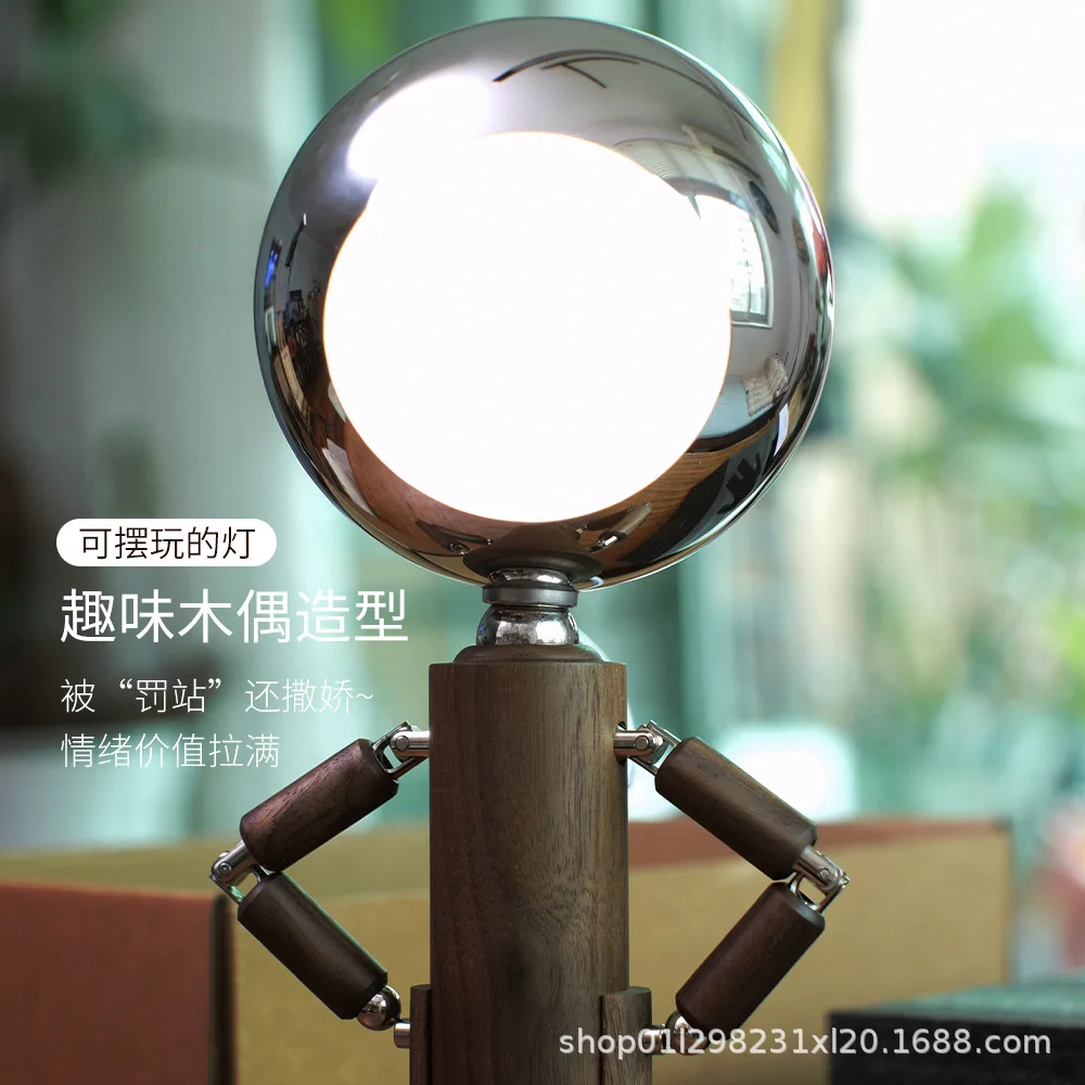 Estação de penalidade da lua lâmpada de mesa lâmpada noturna criativa lâmpada de cabeceira