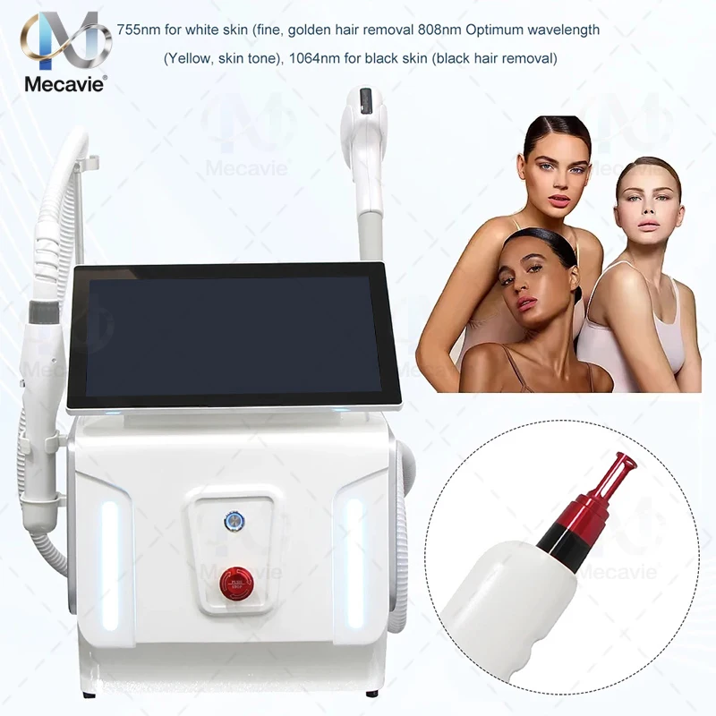 

2025 New 2in1 4000W Diode Laser Hair Removal Machine 808nm 755nm 940nm 1064nm 4Wavelength Painless Permanent Tattoo Removal‌