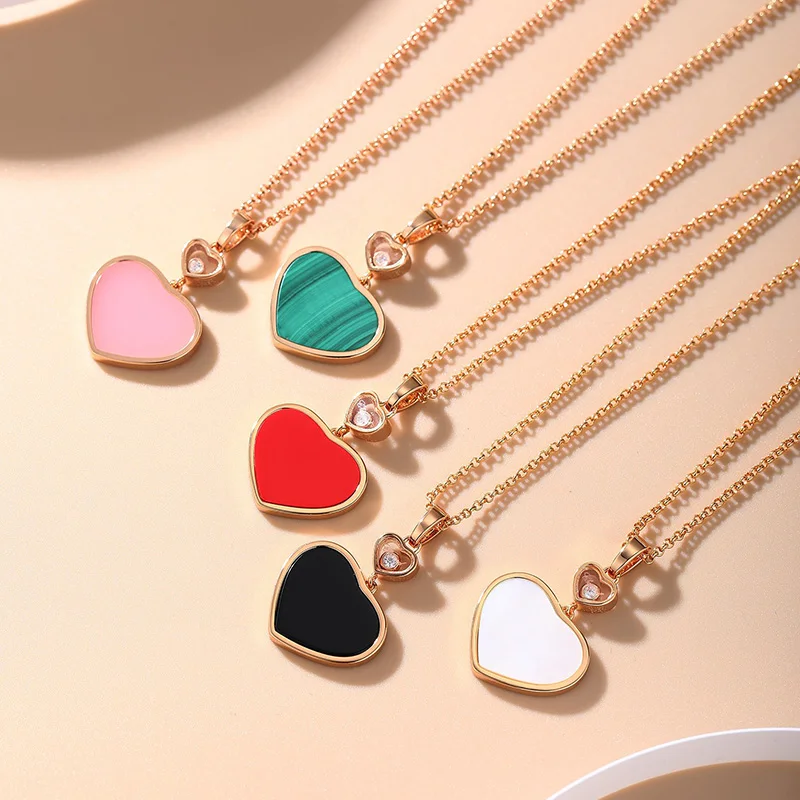 

High Quality Exquisite Love Heart Necklace For Women Luxury Fine Jewelry DN