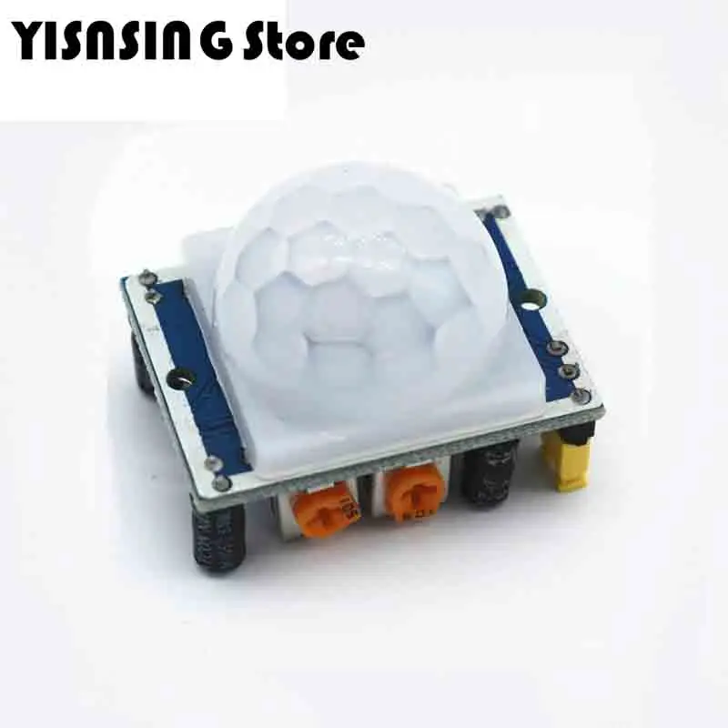 100PCS HC-SR501 Adjust IR Pyroelectric Infrared PIR Motion Sensor Detector Module