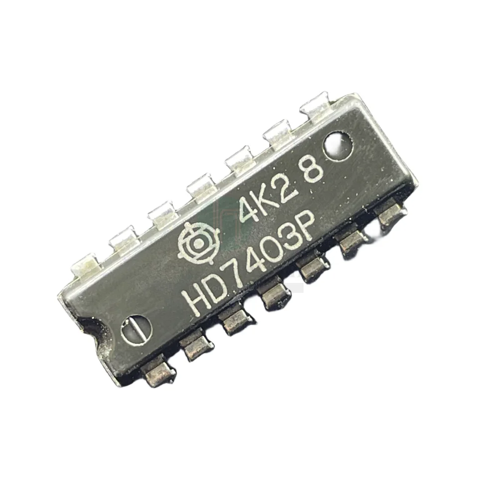 10PCS/ HD7403P Original DIP14 Pin Open Collector Logic Chip