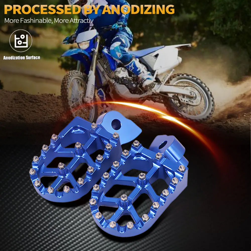 Motorcycle CNC Foot Pegs Rests Footpegs Footrests For Yamaha YZ65 YZ85 YZ125 YZ250 YZ 65 85 125 250 250F 125X 450F WR 250F 450F
