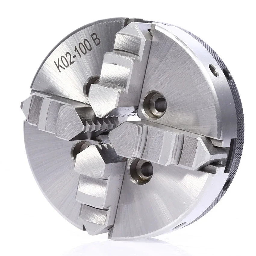 

Mini 4 Jaw Lathe Chuck K02 Series 50mm-100mm Manual Self Centering M14/M16/M24 Thread Mount Accessories for Lathe, 4-jaw Chuck