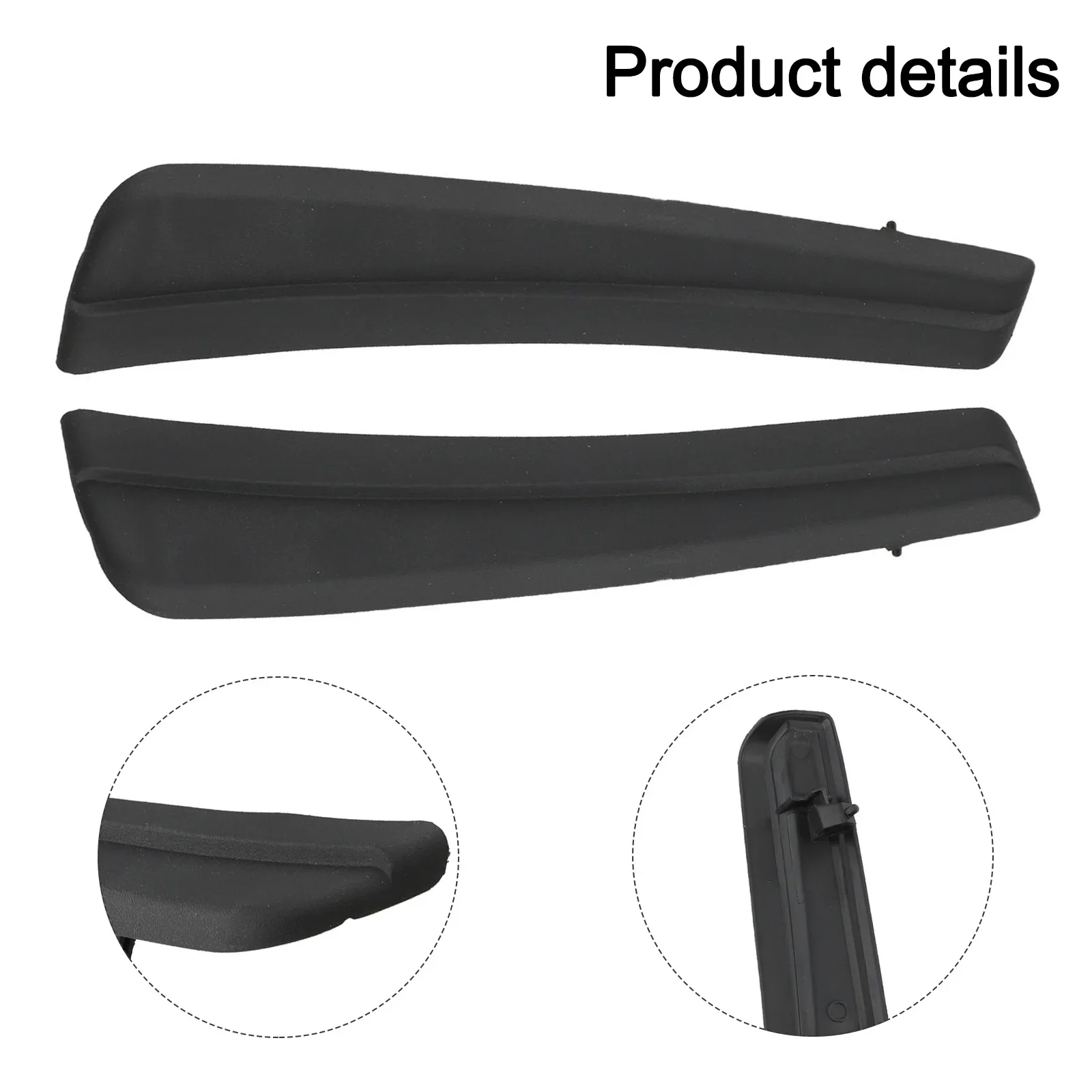 2PCS Trims For Ford For Escape 2017-2019 Front Windshield Molding Cover Decor Panel Front Windshield Wrap Corner Trim