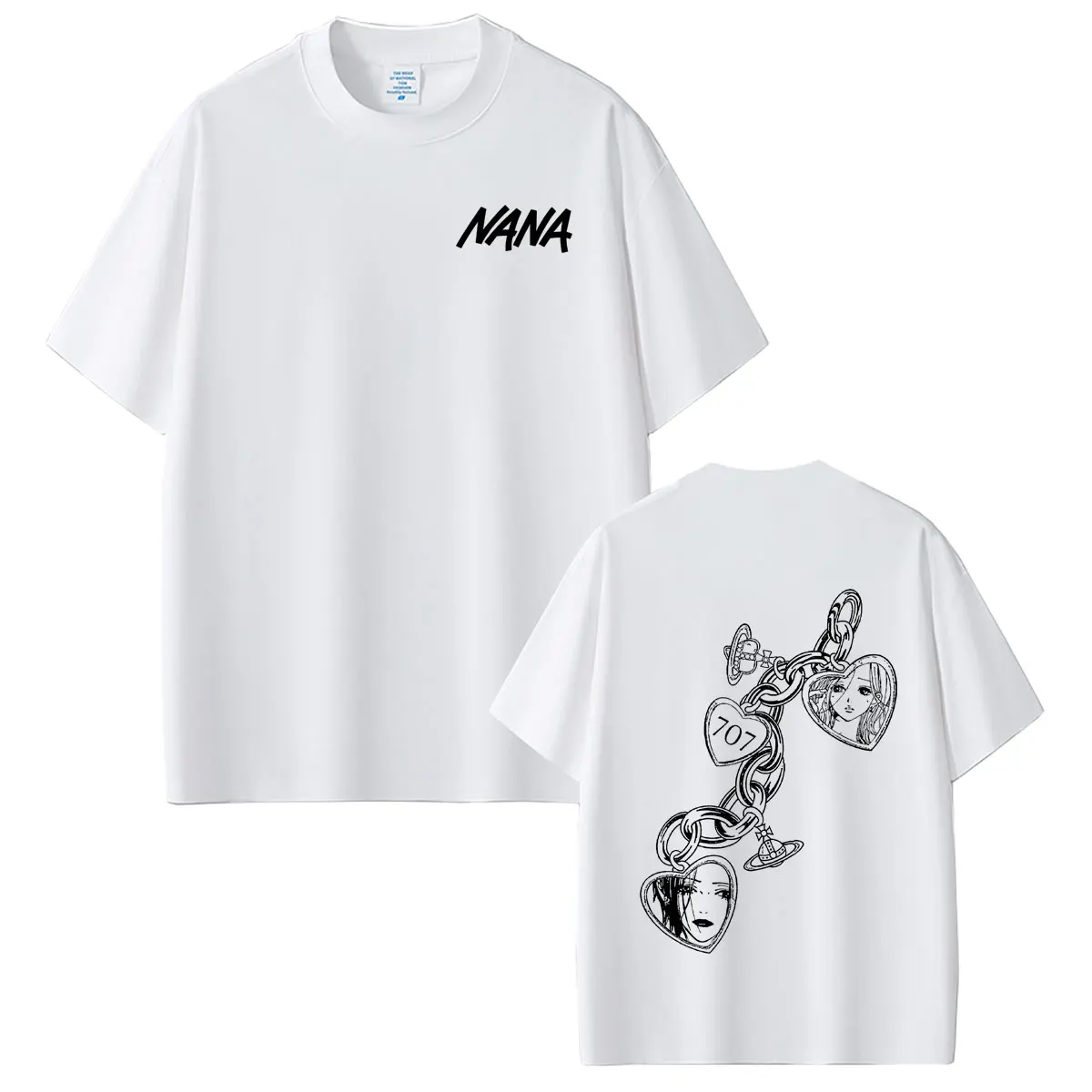Anime Black Stones Komatsu Oosaki Nana T-shirt Men Women Manga Y2k Cosplay Streetwear Male Fashion Oversized Crewneck T Shirts view 3