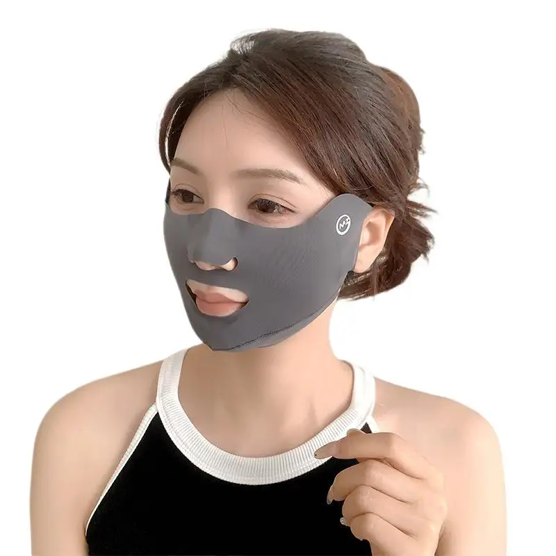 2PCS neue atmungsaktive Eisseidenmaske, waschbar, staubdicht, Sonnenschutzmaske, Anti-UV-Gesichtsmaske zum Reiten, schützt die Ecken der Augen – Detail 11