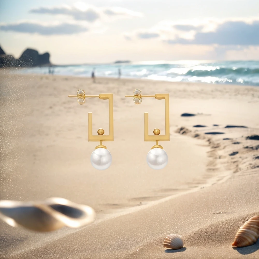 

Women's Earrings Imitating Pearl Ins Style Stainless Steel Fashion Versatile Jewelry Accessories