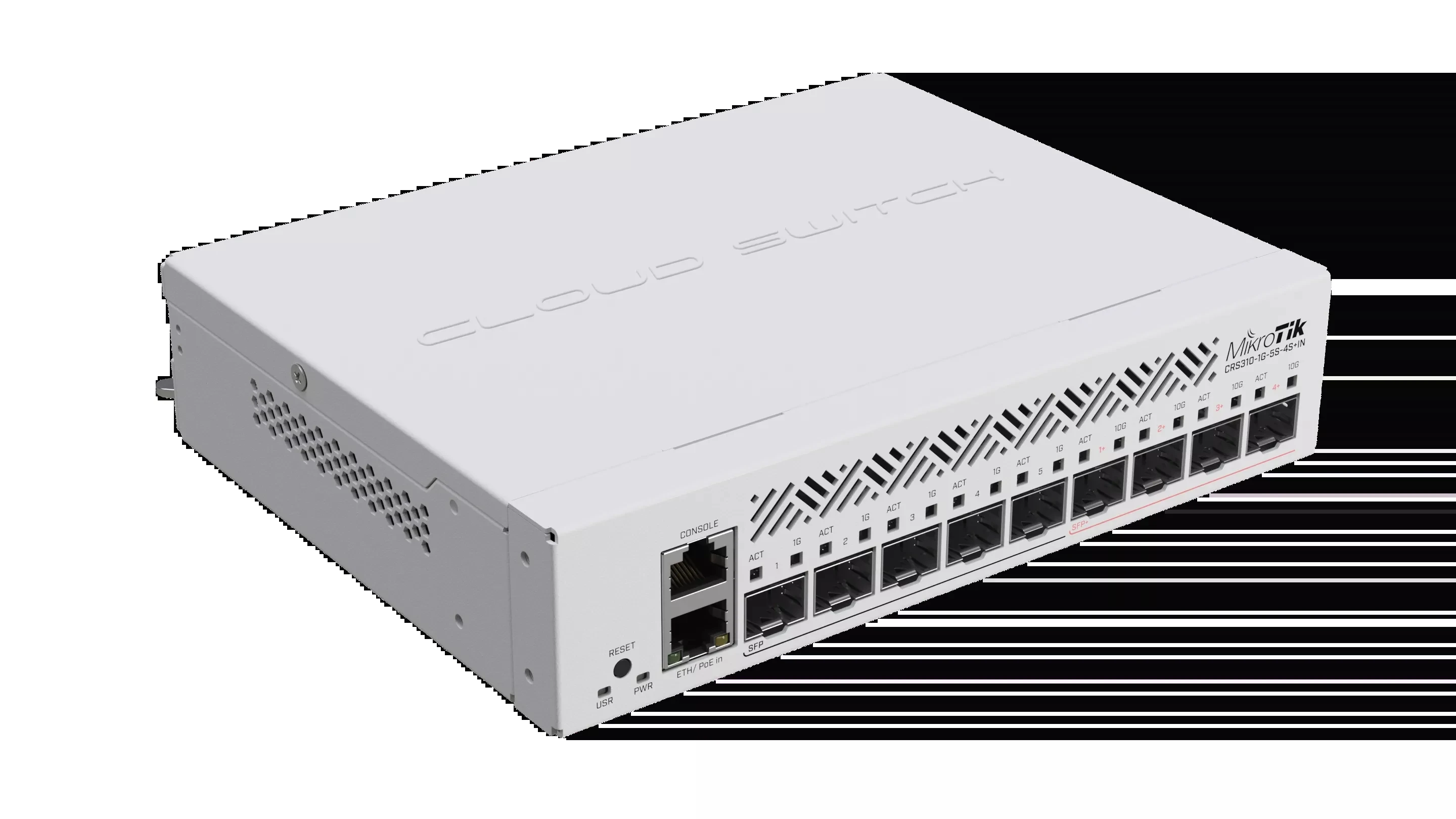 MikroTik-CRS310-1G-5S-4S + IN 10-Port Cloud Router Switch, 10G Three-Layer Network Management Switch