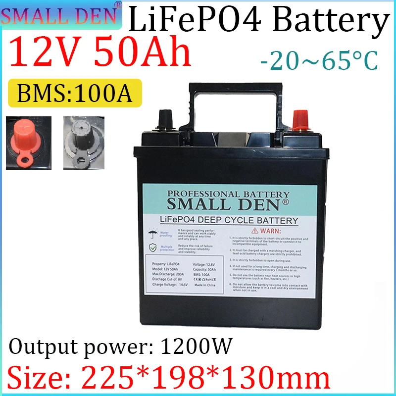 New 12V 50Ah Lifepo…
