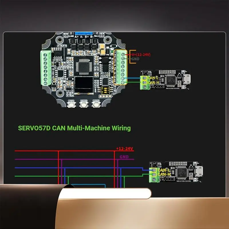 

MKS SERVO57D MB PCBA NEMA23 Closed Loop Stepper Motor Driver CNC 3D Printer For Gen L FOC Quiet And Efficient-N35R