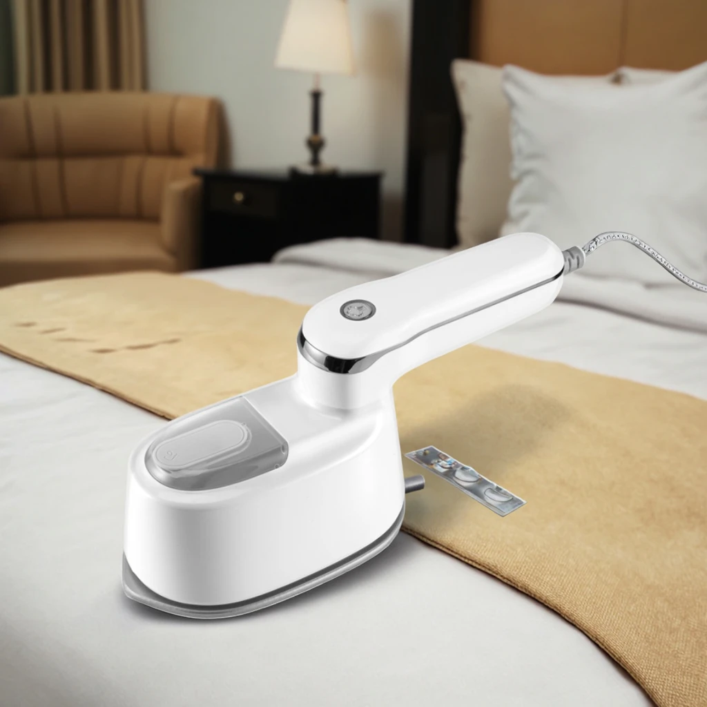 

Портативный отпариватель для одежды для путешествий — двойной паровой электрический утюг (компактная конструкция, быстрый нагрев 1000 Вт, автоматическое отключение, для одежды)