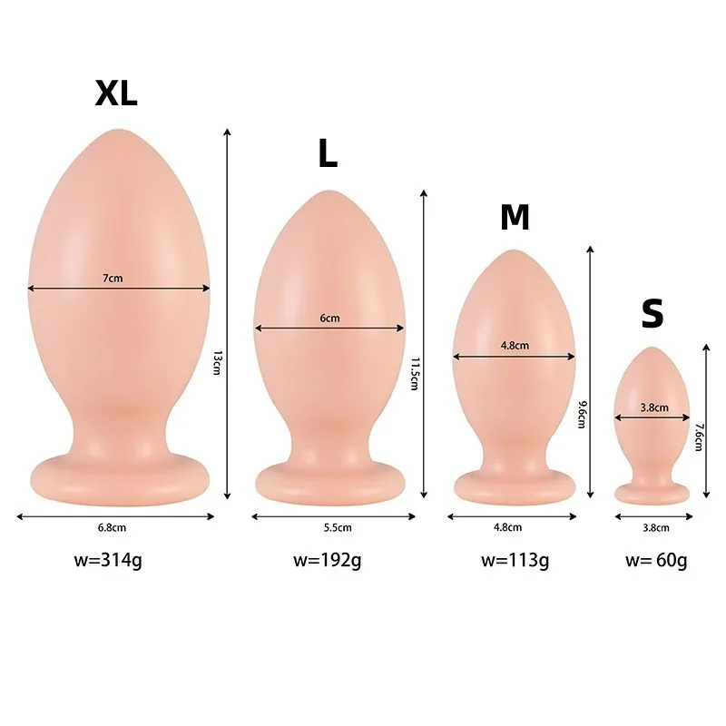 Super Huge Soft Butt Plug for Women Beginners Anal Training Set Ass Prostate Massager Anal Plugs for Men Adult Sex Toys Sex Shop