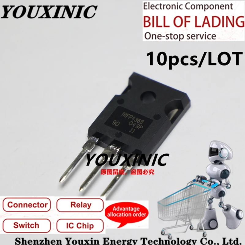 

YOUXINIC 2021+ 100% new imported original IRFP4368PBF IRFP4368 TO-247 Field effect tube MOS tube 75V 350A