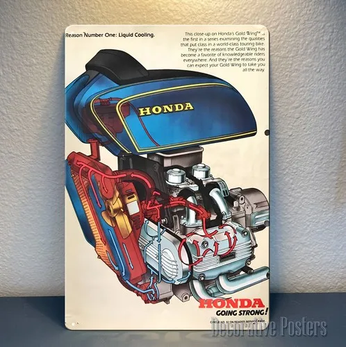 Y1,goldwing engine Motorcycle Metal Poster - Collectable Sign Size:20x30cm