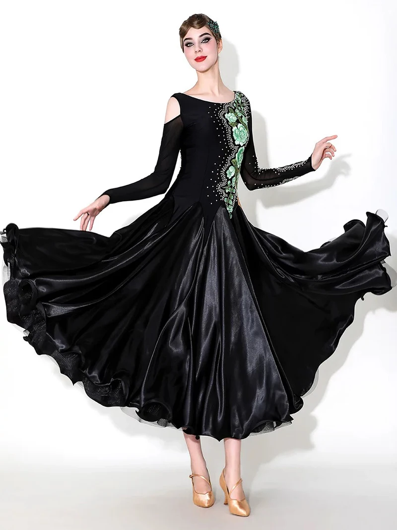 Abiti da ballo da sala standard Abiti da ballo da competizione per sala da ballo da donna Spettacolo teatrale Abito da ballo da sala valzer