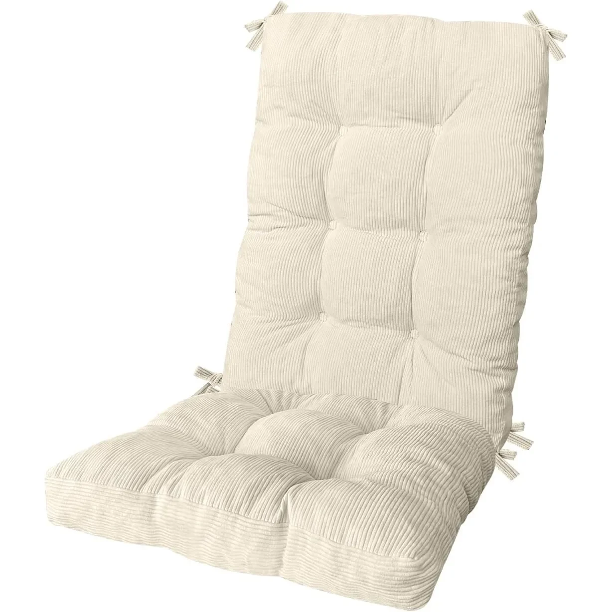 Custom 6cm Rocking Chair Cushion,Tufted Non-Slip Comfortable Rocking Chair Cushions Indoor with Ties,Corduroy Rocking Chair Pads
